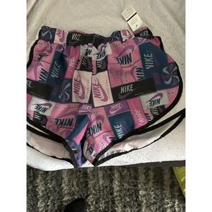 nike athletic shorts for women, All Over Nike Logo, Size Small